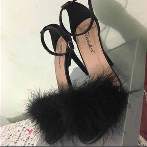 SOLD!! Faux Fur Heels